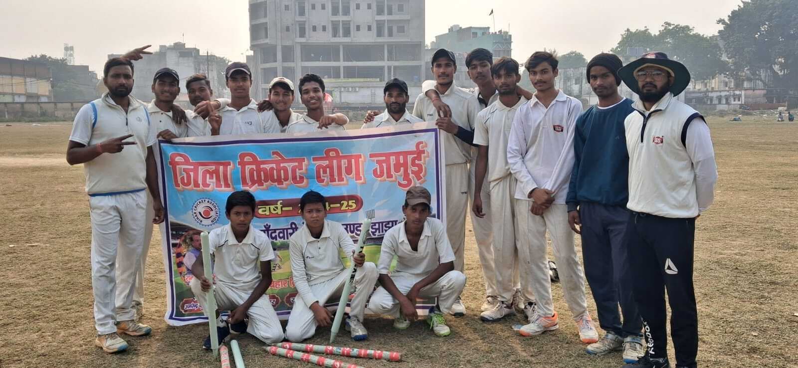 स्टेशन क्लब ने एससीसी जमुई को 40 रनों से हराया