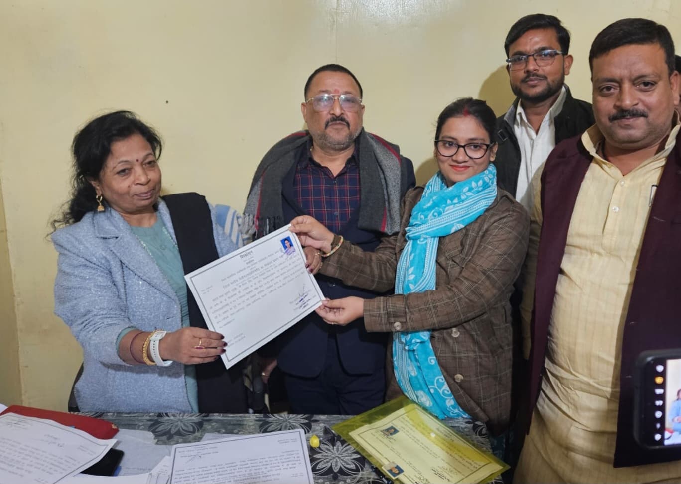 बिस्कोमान के जिला डेलीगेट चुनाव में डॉ निशा छह मतों से विजयी