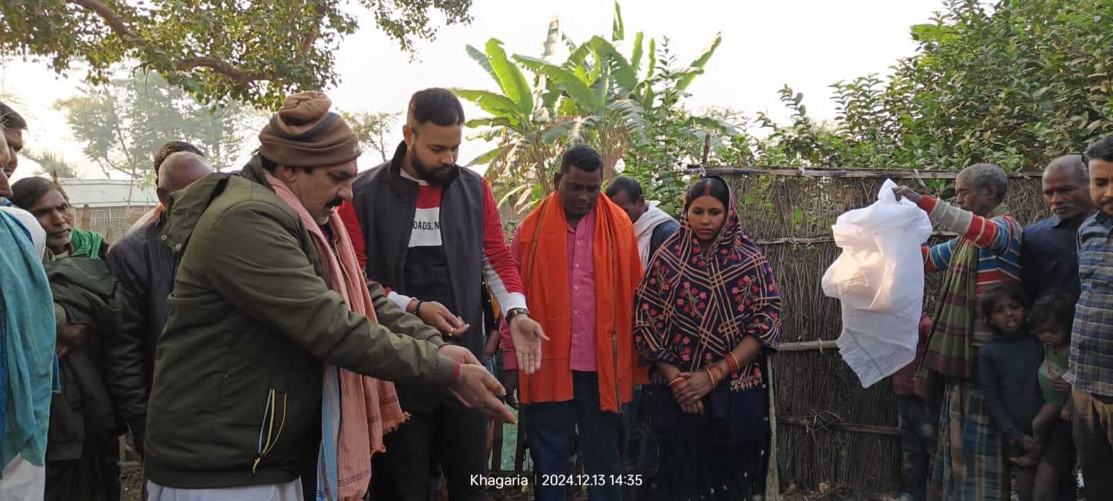 दिघौन में पंचायत सरकार भवन की रखी गई आधारशिला, विधि विधान से भूमि पूजन कराया गया कार्यारंभ