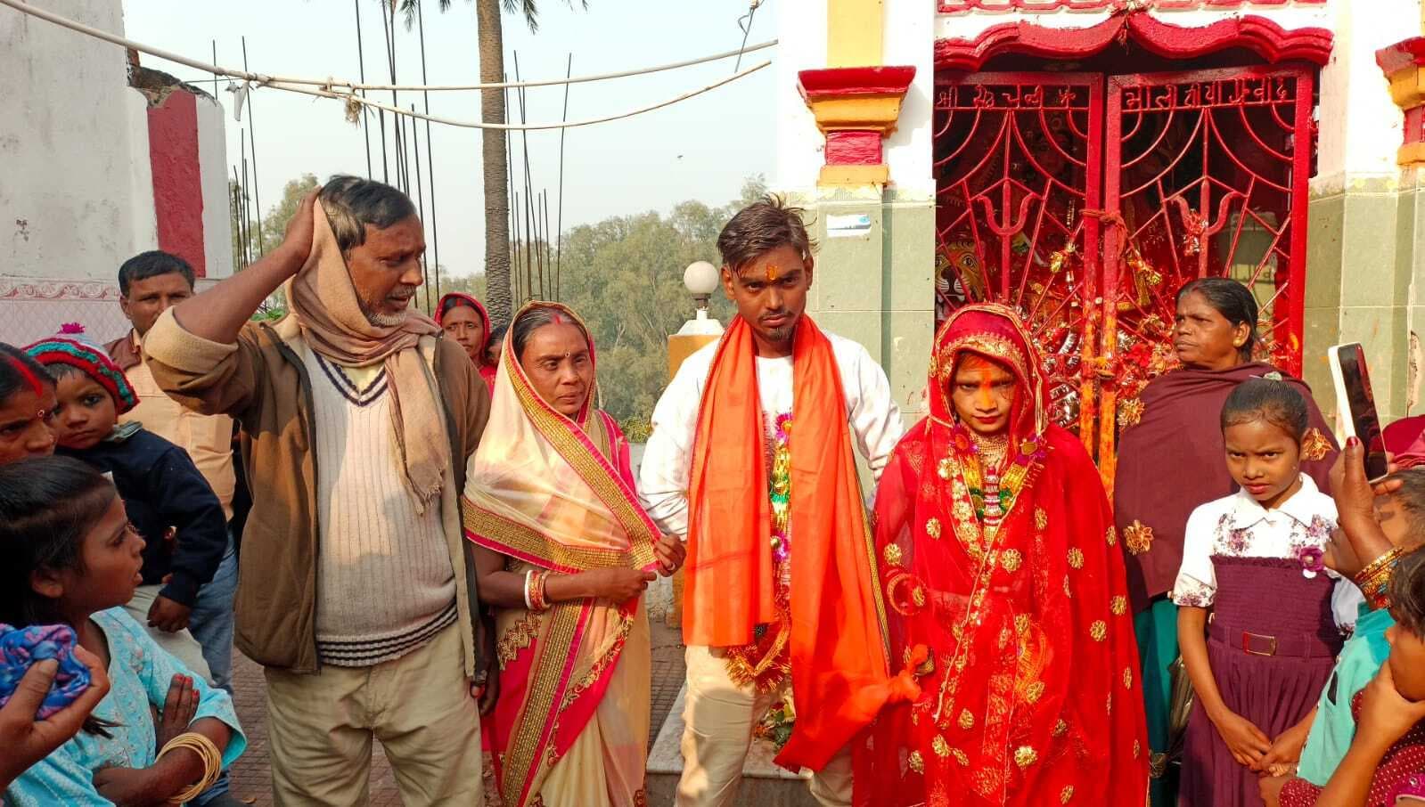 प्रेम-प्रसंग में मध्य प्रदेश की लड़की जमुई पहुंची, मंदिर में रचायी शादी