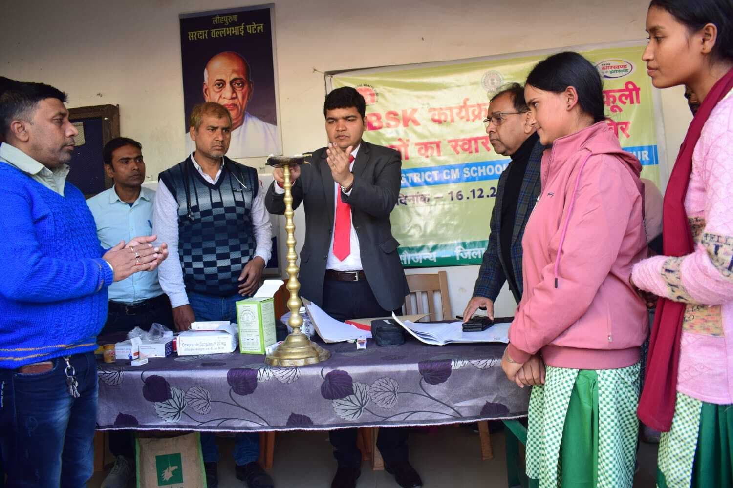 शिविर में 694 बच्चों की हुई स्वास्थ्य जांच