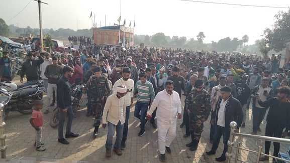 आदिवासी रीति-रिवाज से किया गया मंत्री का स्वागत