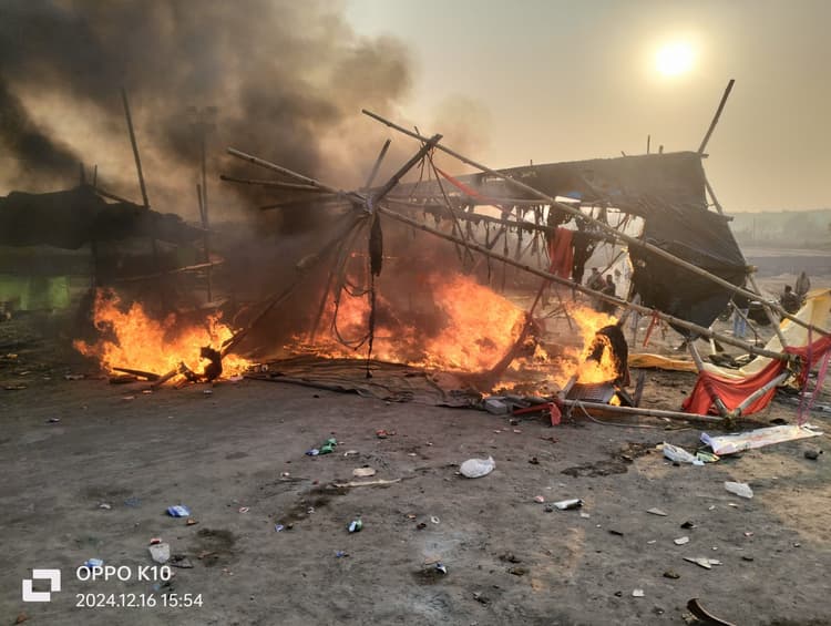 Dhanbad News : निरसा में भाजपा व माले समर्थकों में खूनी संघर्ष, फायरिंग, माले के टेंट में लगा दी गयी आग, तनाव