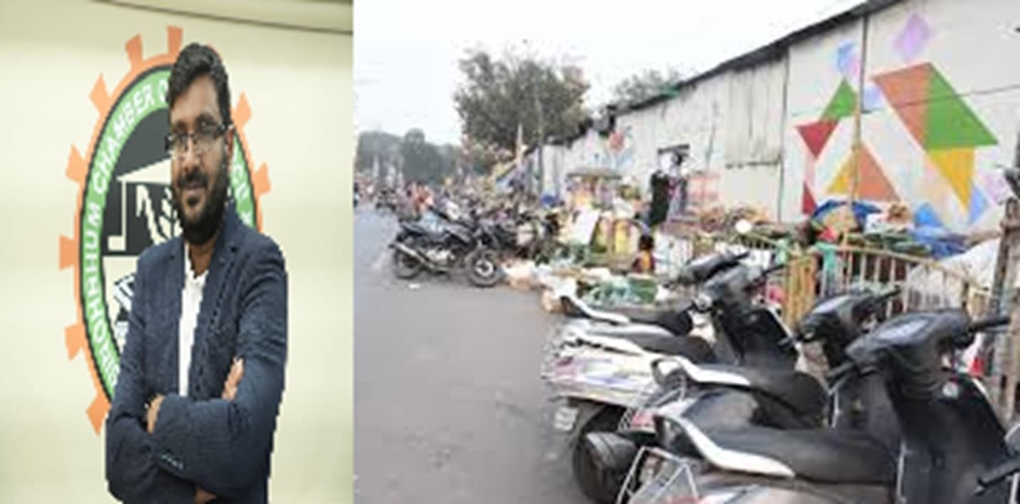 Jamshedpur News : साकची बाजार में फुटपाथ पर कब्जा, सिंहभूम चेंबर ने दी आंदोलन की चेतावनी