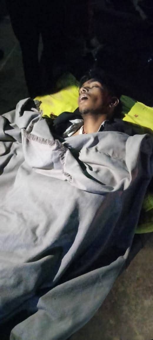 अज्ञात वाहन के धक्के से बाइक सवार युवक की मौत