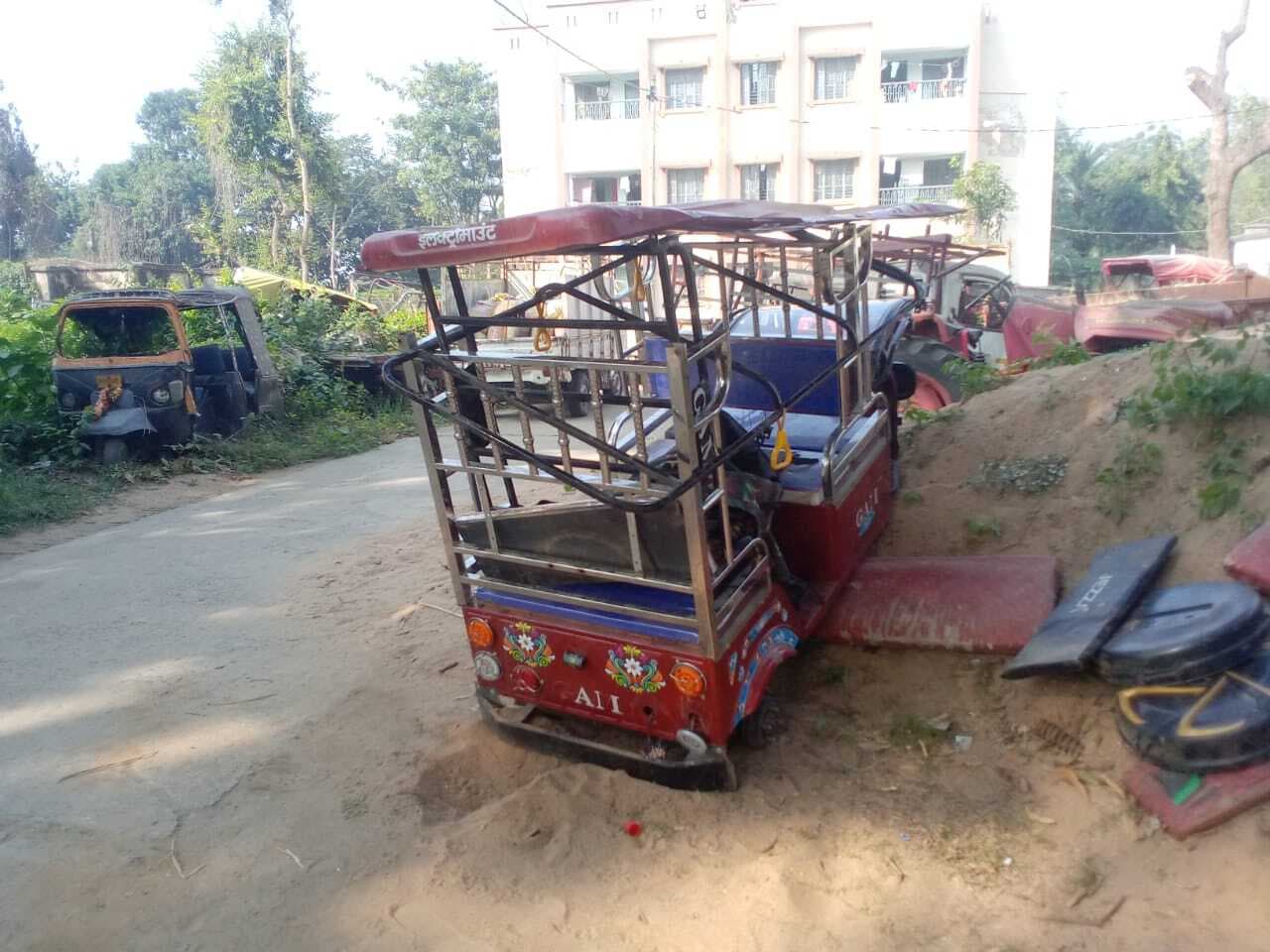 कामदेवपुर गांव से हुई चोरी टोटो छोटी जानकीपुर गांव बरामद