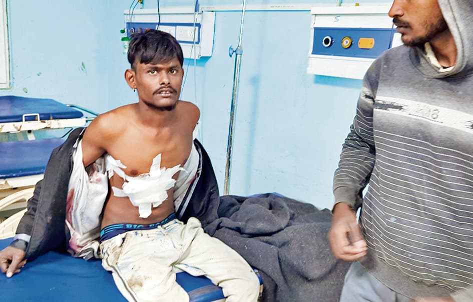 पैसे के विवाद में युवक को मारा चाकू