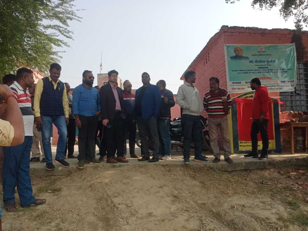 मानसी के तीन पंचायतों में हुआ खेल मैदान का शिलान्यास