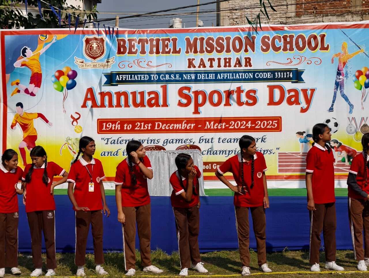 बेथेल मिशन स्कूल में वार्षिक खेलकूद प्रतियोगिता में छात्र-छात्राओं ने दिखाया दम