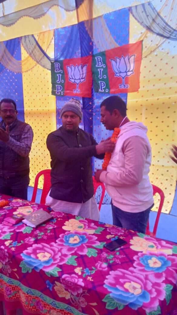 भाजपा सिकटी मंडल के निर्विरोध अध्यक्ष बने गणेश शंकर राय