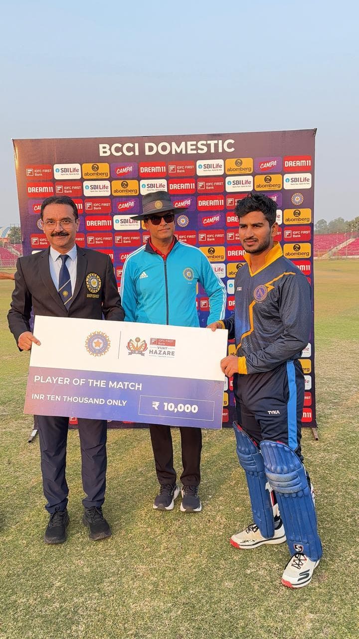 विराट सिंह ने जड़ा नाबाद शतक, झारखंड जीता