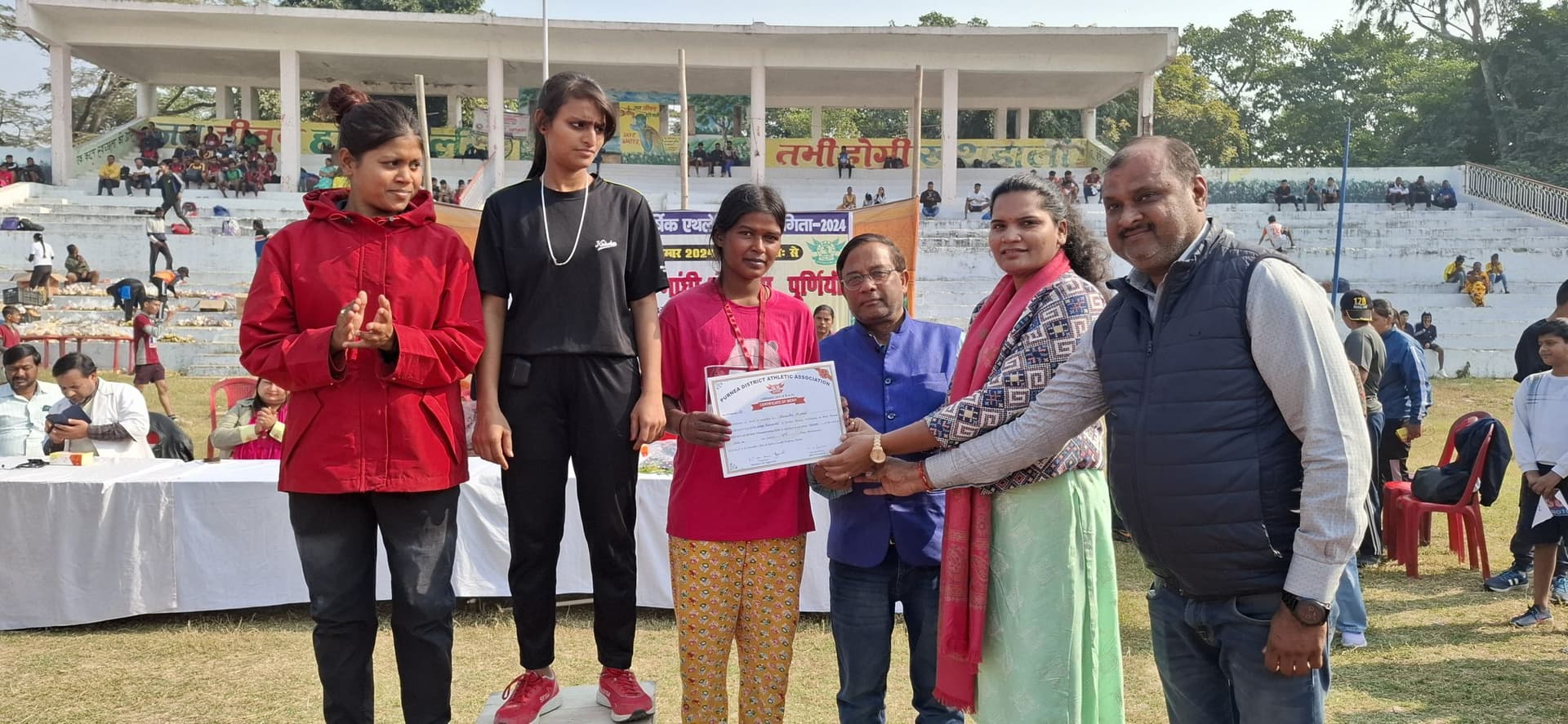 Purnia news : 42वां वार्षिक जिला स्तरीय एथलेटिक्स प्रतियोगिता का हुआ शुभारंभ