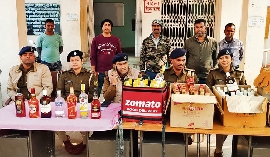 चार लाख की विदेशी शराब बरामद