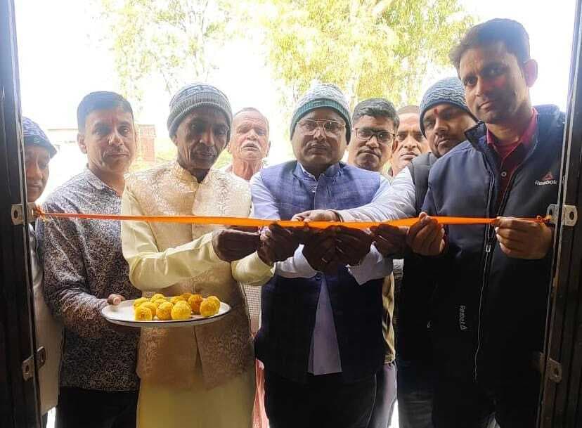 करौं में धान अधिप्राप्ति केंद्र का हुआ उदघाटन