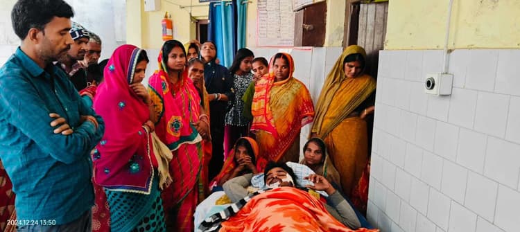 अनियंत्रित स्कॉर्पियो ने बाइक सवार युवक को रौंदा, रेफर