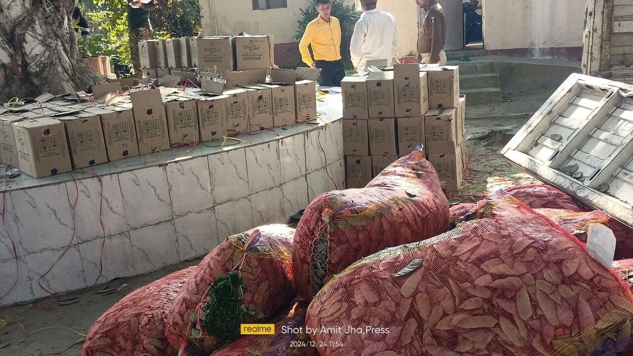 नये साल के जश्न में खपत के लिए लायी जा रही 2678 लीटर शराब जब्त