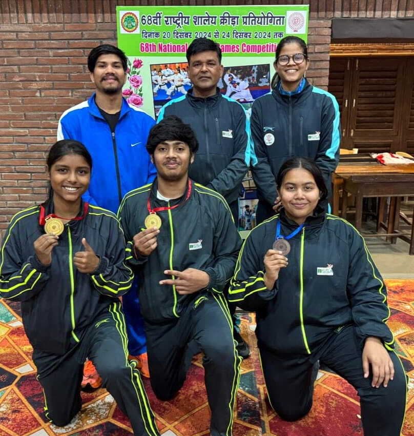 कराटे में बिहार टीम को तीन पदक