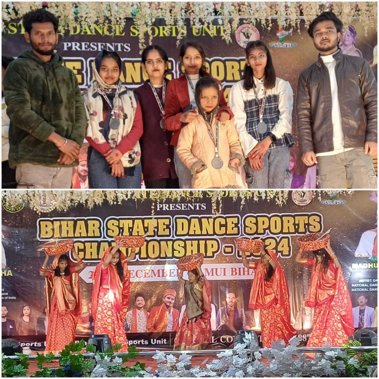 मधेपुरा के कलाकारों ने राज्य स्तरीय प्रतियोगिता में झटके तीन मेडल