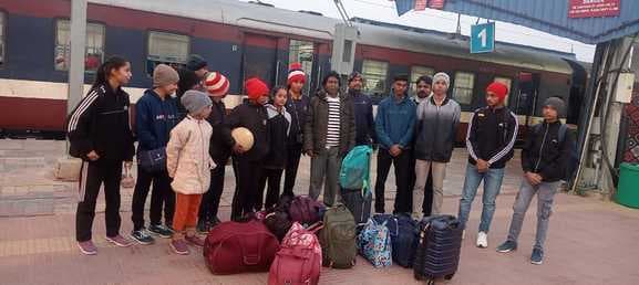 30वां राष्ट्रीय नेटबॉल प्रतियोगिता को लेकर टीम चेन्नई रवाना