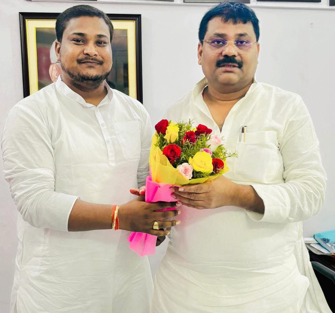 लगातार दूसरी बार युवा जदयू के जिलाध्यक्ष बने राजू मंडल