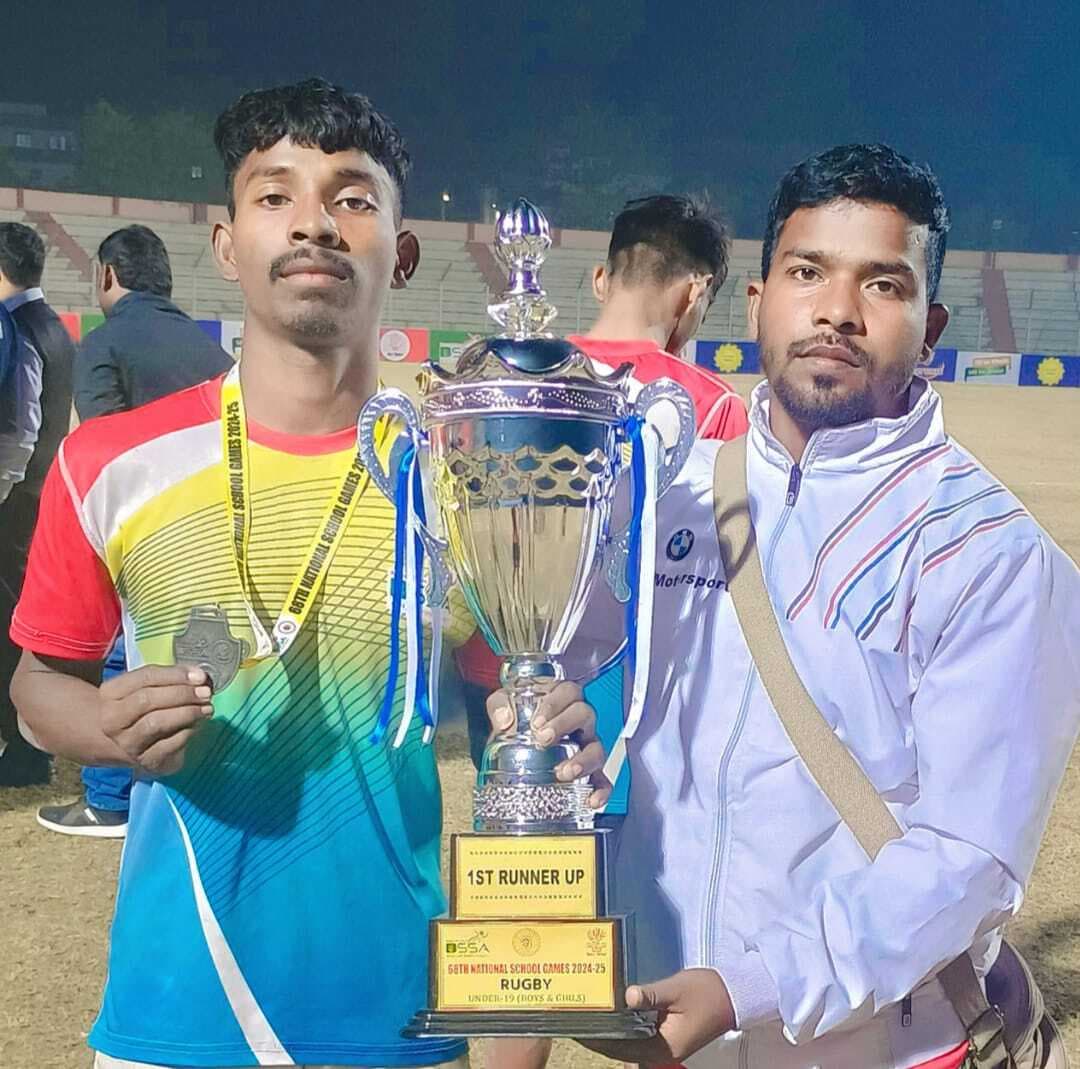 रग्बी चैम्पियनशिप में राकेश मुर्मू का रहा शानदार प्रदर्शन