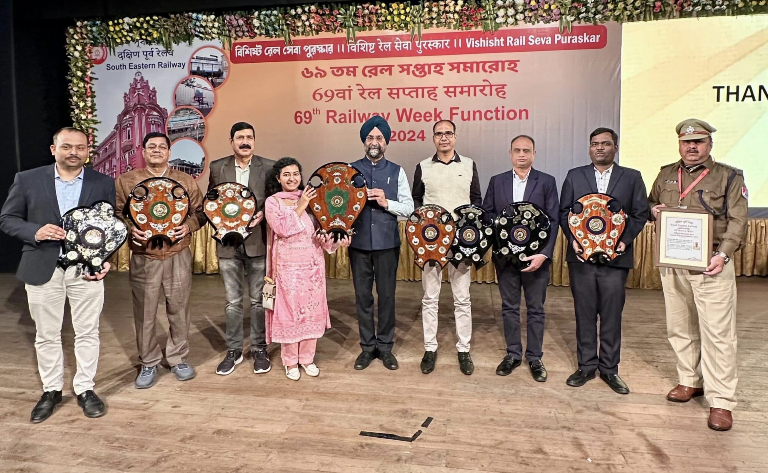 Railway News : 69वें रेलवे सप्ताह पुरस्कार में रांची रेल मंडल को मिले कई पुरस्कार