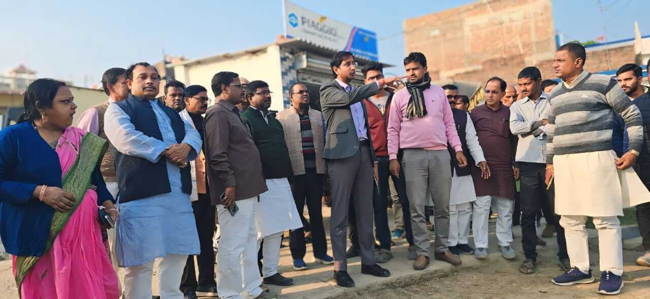 सीएम के संभावित प्रगति संवाद यात्रा की तैयारी को लेकर कार्यक्रम स्थल का लिया जायजा