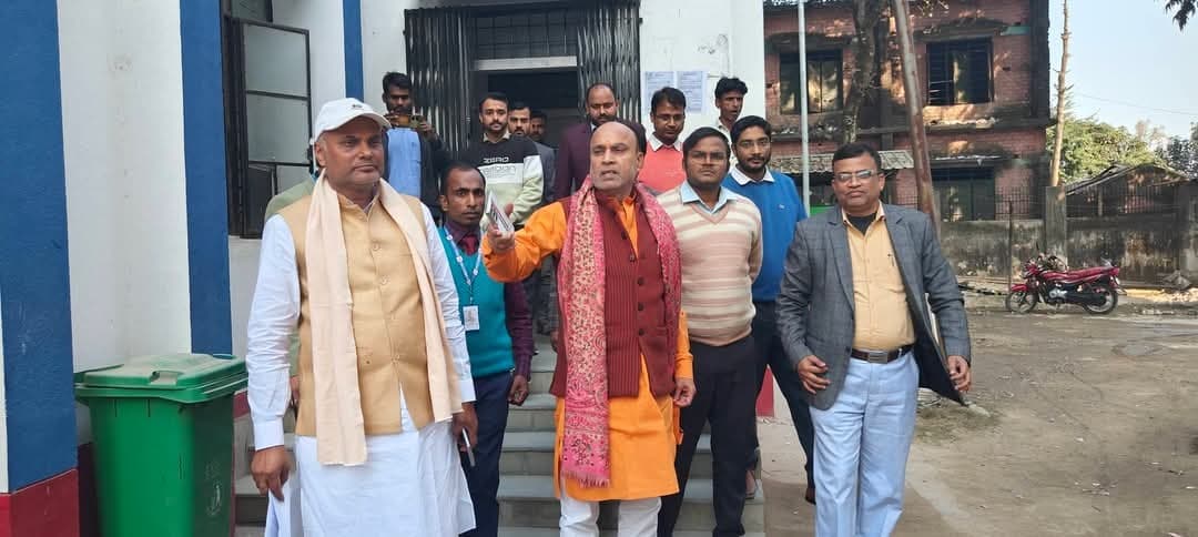 विधायक ने आंबेडकर विद्यालय का किया निरीक्षण