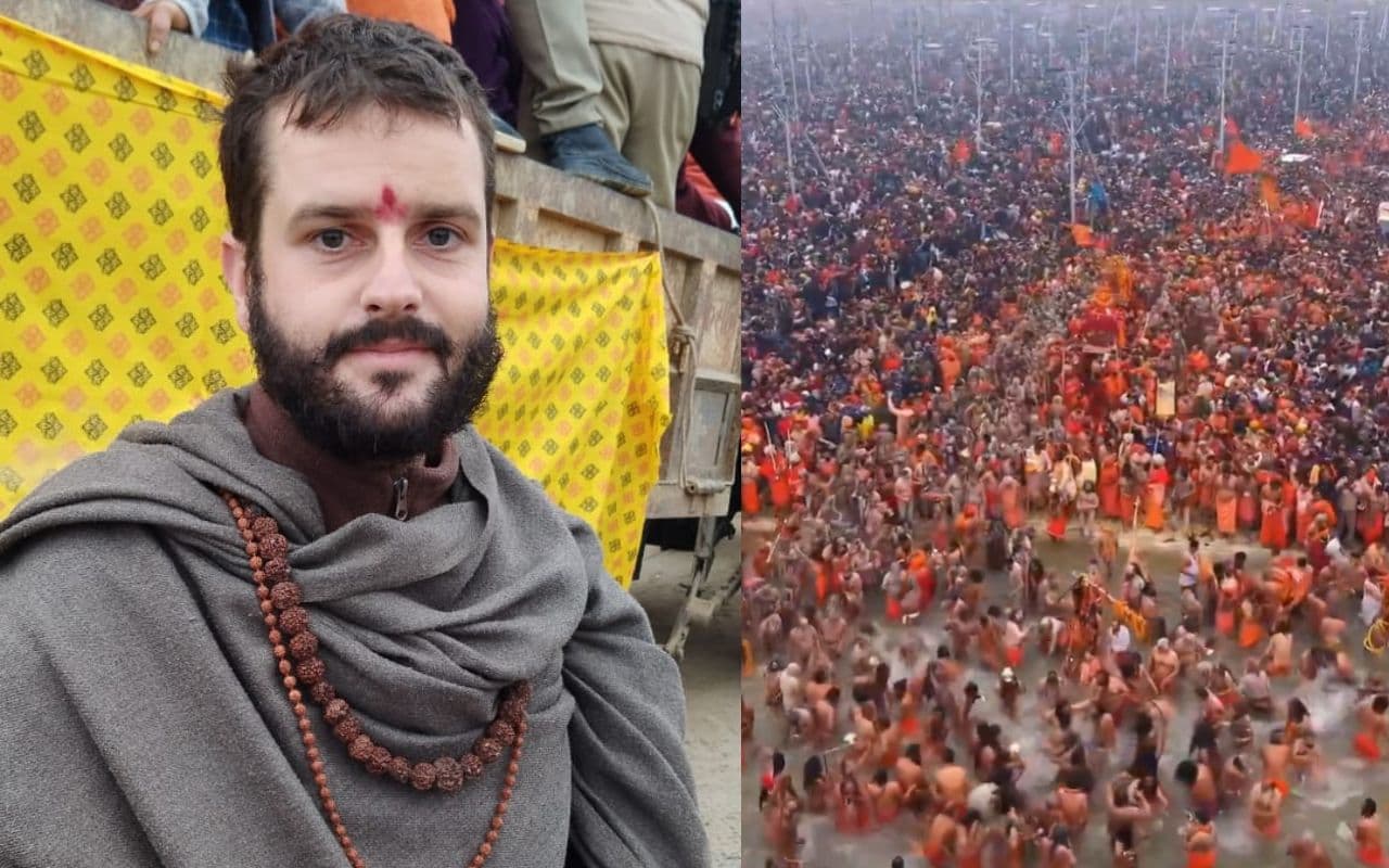 इंग्लैण्ड के जैकब सनातन धर्म ग्रहण कर बन चुके हैं जय किशन सरस्वती, महाकुम्भ में पहली बार किया अमृत स्नान