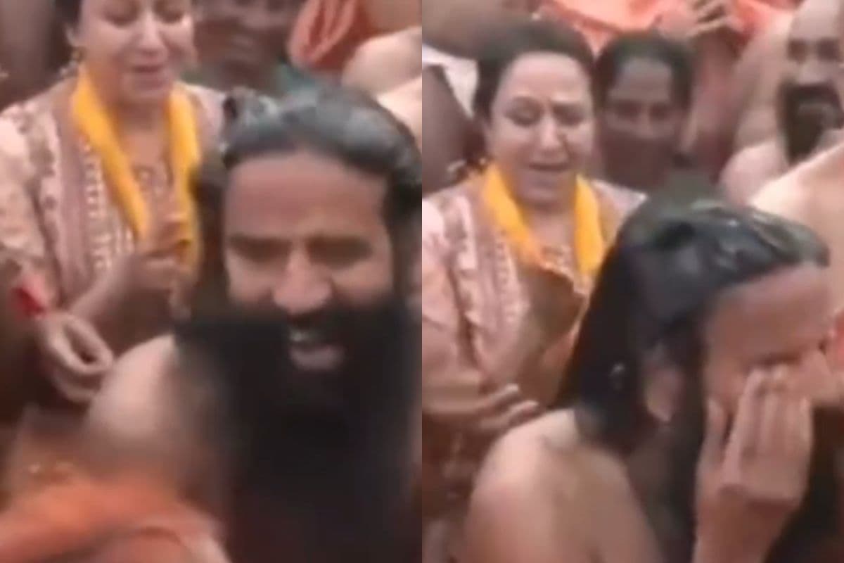 WATCH: बाबा रामदेव के संगम में डुबकी लगाते ही क्यों हंसने लगीं हेमा मालिनी? सामने आया महाकुंभ से मजेदार VIDEO