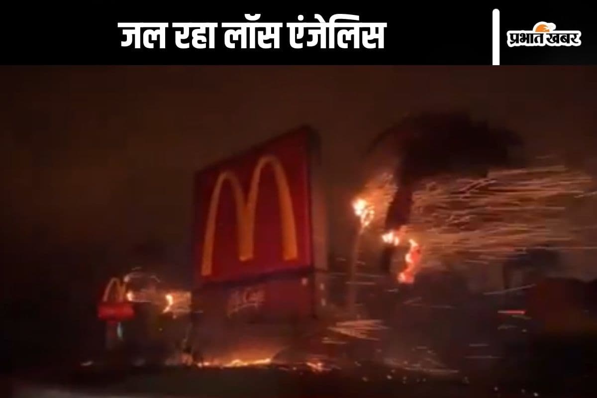 Viral Video : लॉस एंजेलिस में वेल्डिंग मशीन की तरह निकल रही आग, धूं-धूं कर जल रहा अमेरिका
