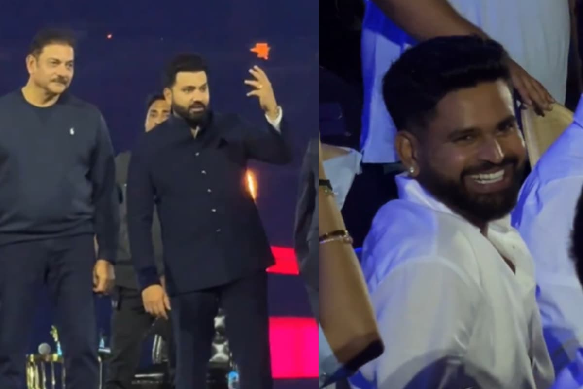 Watch Video: रोहित ने डांस करने के लिए श्रेयस को स्टेज पर बुलाया, अय्यर का रिएक्शन वायरल