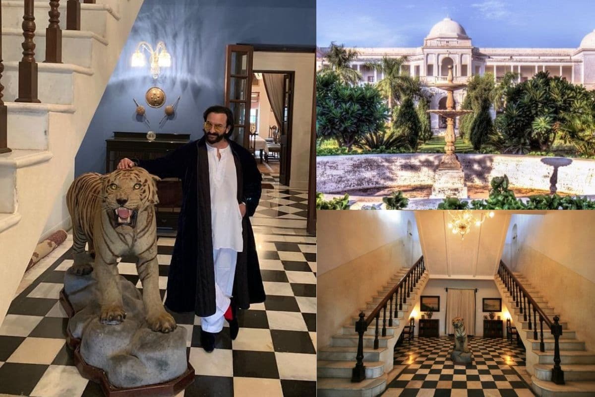 Saif Ali Khan House: 10 एकड़ में फैला सैफ अली खान का पटौदी पैलेस किसी ताजमल से नहीं है कम, देखें PHOTOS