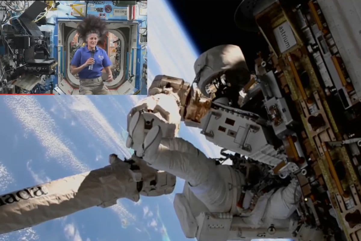 Sunita Williams: 7 महीने से अंतरिक्ष स्टेशन में फंसी सुनीता विलियम्स का क्या हो गया हाल, चलना भी भूल गईं, देखें VIDEO