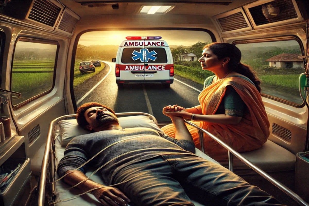 एंबुलेंस के झटके से विधवा से सुहागन बन गई महिला