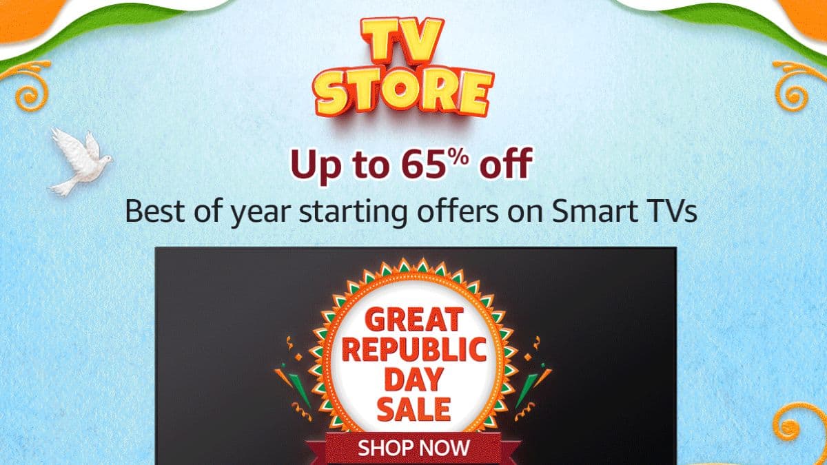 Amazon Great Republic Day Sale: 55 इंच के स्मार्ट टीवी पर बंपर ऑफर, कीमतों में 60% तक की भारी कटौती