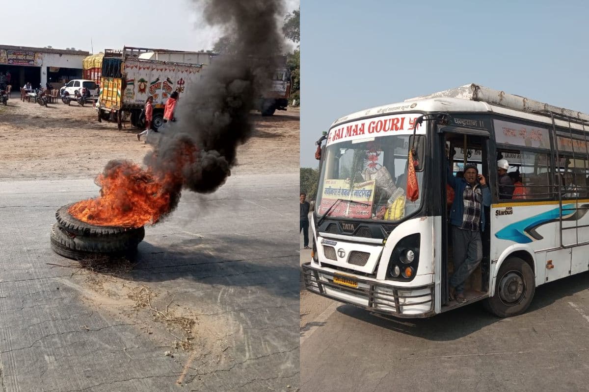 Bihar News: औरंगाबाद में बस कंडक्टर की हत्या के बाद तनाव, आक्रोशितों ने NH 19 जाम कर की आगजनी