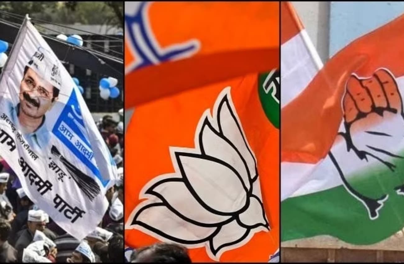 दिल्ली चुनाव में उम्मीदवारों ने किया अनोखे तरीके से प्रचार, Video हुआ वायरल