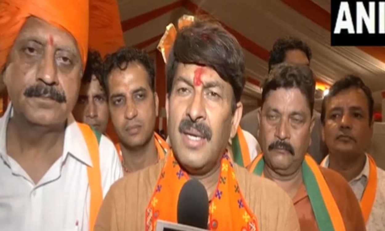 बीजेपी का दिल्ली में पूर्वांचल सम्मान मार्च, केजरीवाल के घर पर किया प्रर्दशन