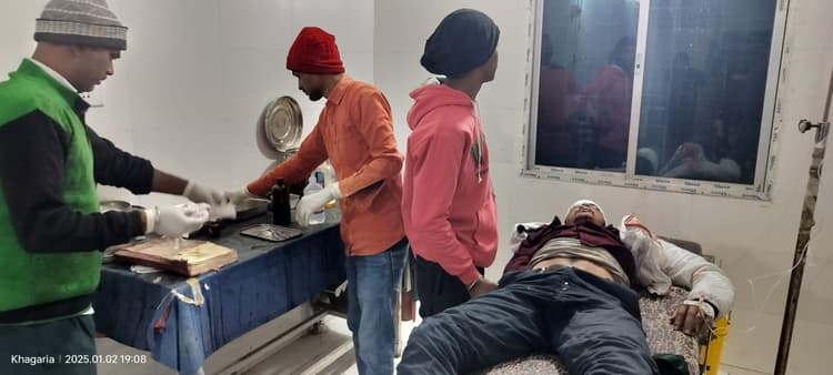 एनएच 31 पर बाइक सवार पिता व पुत्र को अनियंत्रित कार ने रौंदा, रेफर