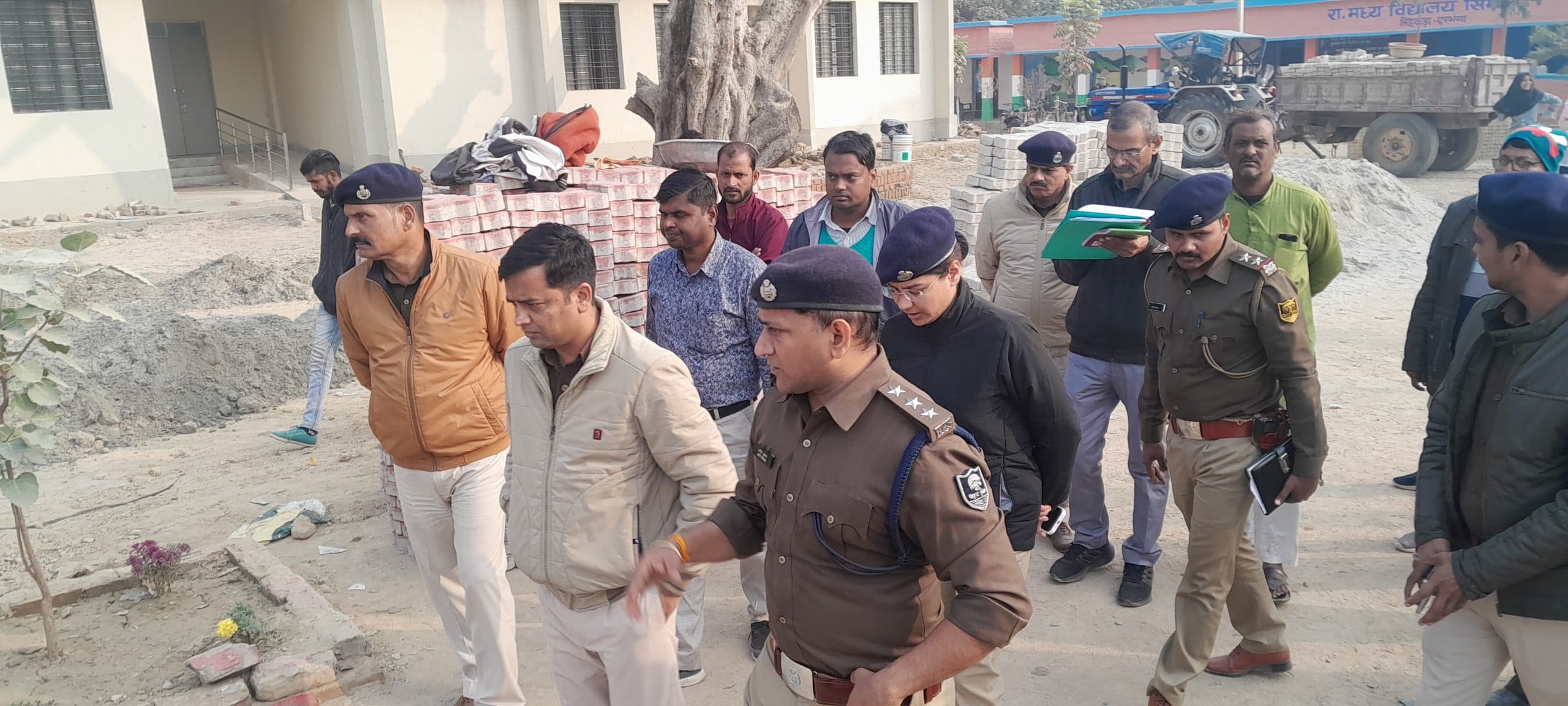 Darbhanga News: शास्त्री चौक से हाइ स्कूल स्टेडियम जाने वाले पथ पर विशेष चौकसी