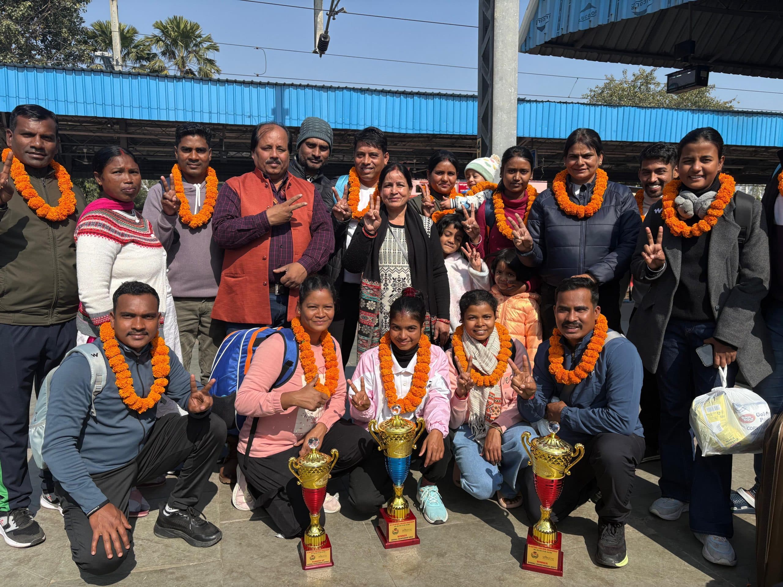 Lawn ball: पदक विजेता लॉन बॉल खिलाड़ियों का स्वागत