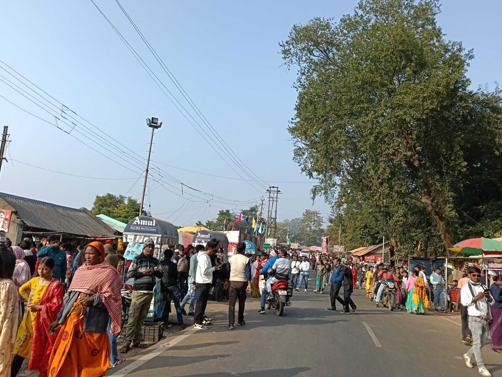 नया साल का पहला रविवार, मसानजोर दिखा पर्यटकों से गुलजार