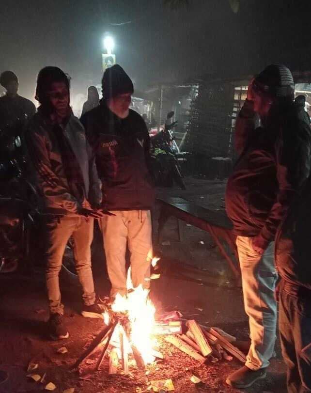 शहरी व ग्रामीण क्षेत्रों में अलाव की हुई व्यवस्था