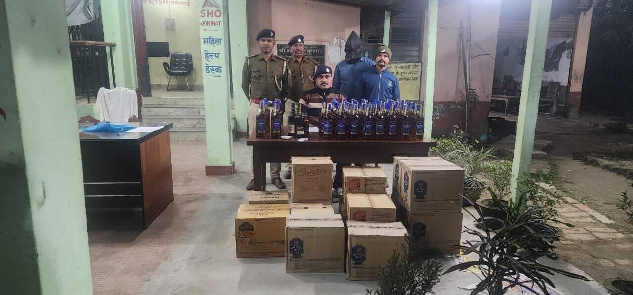 212 लीटर विदेशी शराब जब्त