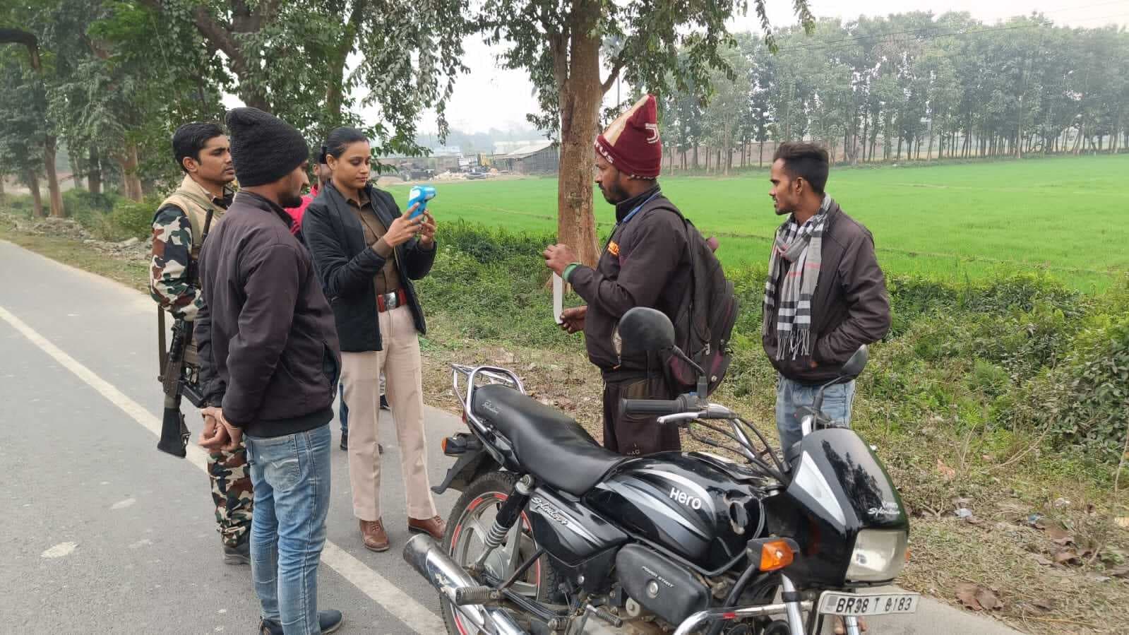 वाहन जांच में वसूले 58 हजार रुपये जुर्माना