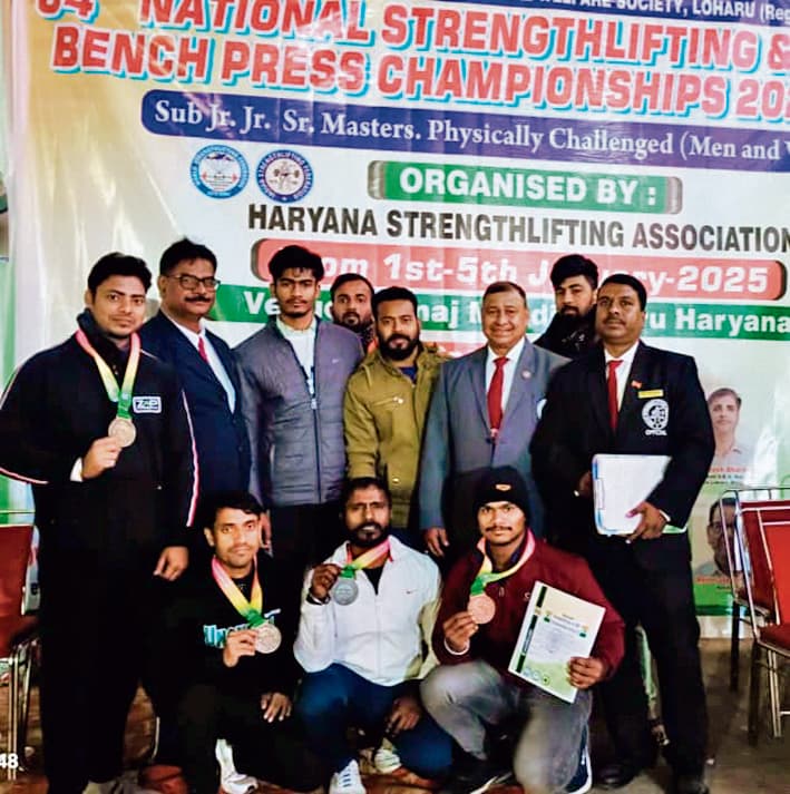 नेशनल स्ट्रेंथ लिफ्टिंग में बिहार ने चार स्वर्ण सहित 10 पदक जीते