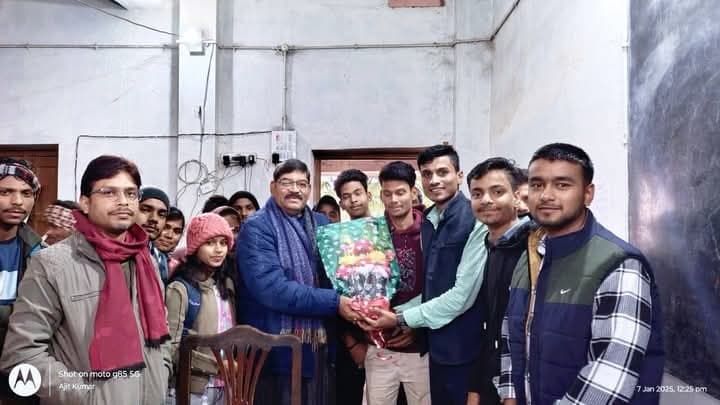 प्रभारी प्राचार्य डॉ गिरीश चंद्र पांडेय का अभाविप ने किया स्वागत