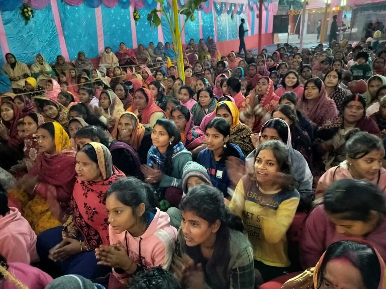 Bhagalpur news भागवत कथा के श्रवण से सुख शांति की होती है प्राप्ति