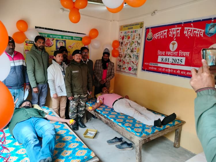 पुण्यतिथि पर रक्तदान शिविर का आयोजन